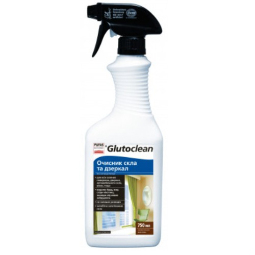 Средство для чистки стекла и зеркал Glutoclean 750 мл